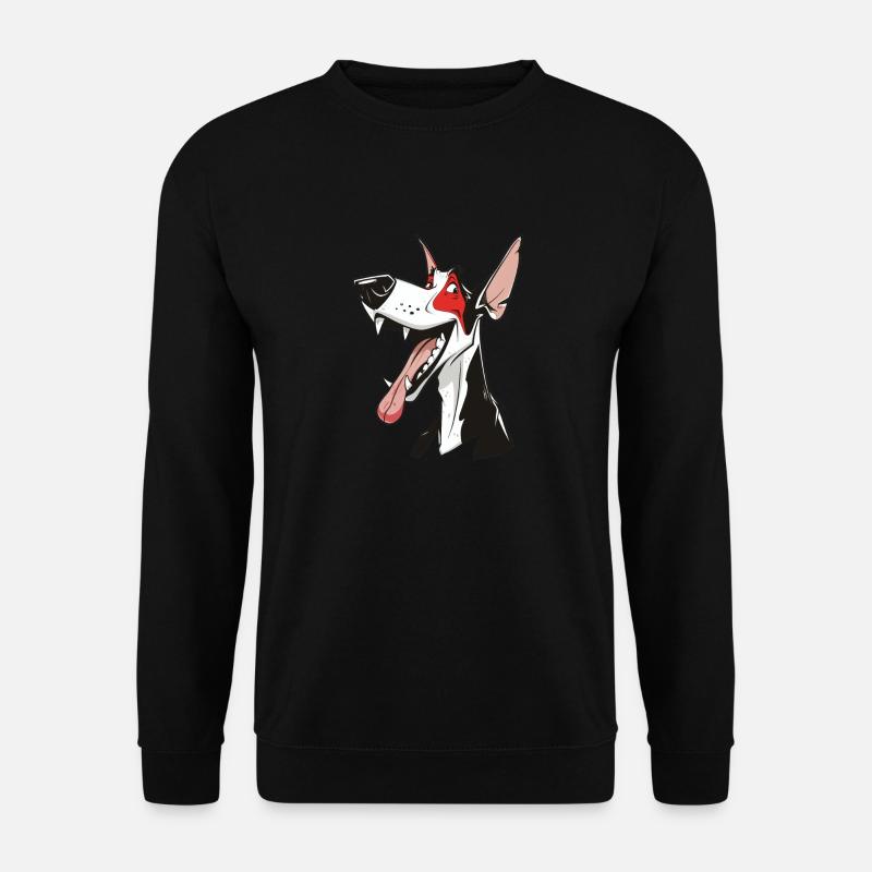 Podenco Ibicenco Ibizan Hound | Cartoon Artwork - Unisex Pullover - Schwarz