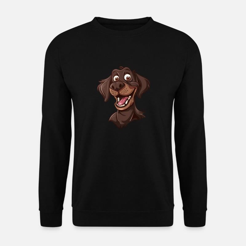 Poodle Pointer | Cartoon Artwork - Unisex Sweatshirt - black