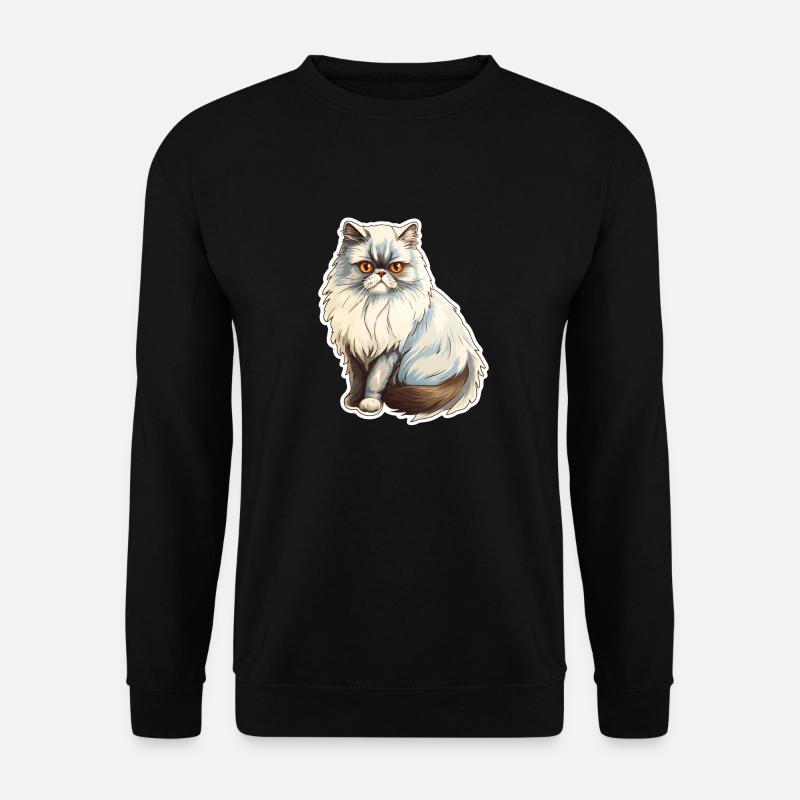 Persian cat - Unisex Sweatshirt - black