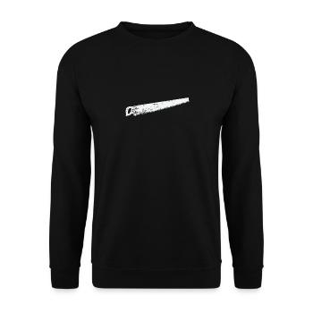 grande scie pour le travail - Sweat-shirt Unisexe - noir - Devant - Alina (178cm) & Michal (187cm)