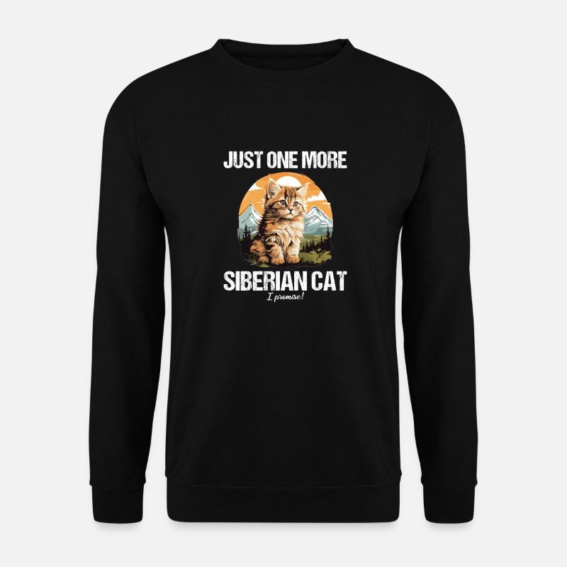 Siberian Cat Sibirische Katze - Unisex Sweatshirt - black