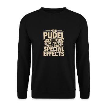 My Poodle Has No Quirks Master Dogs Dog Fr - Unisex Sweatshirt - black - Front - Alina (178cm) & Michal (187cm)