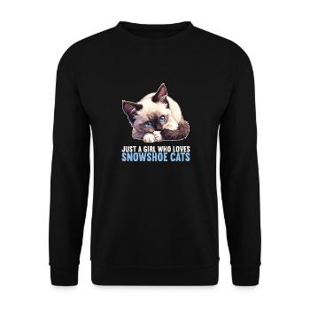 Chaton raquette Chat raquette - Sweat-shirt Unisexe - noir - Devant - Alina (178cm) & Michal (187cm)