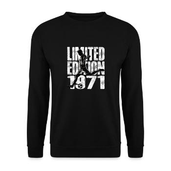 Édition limitée 1971 Édition limitée Football - Sweat-shirt Unisexe - noir - Devant - Alina (178cm) & Michal (187cm)