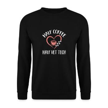 Vet Tech Veterinärmedizin Veterinärtechniker - Unisex Pullover - Schwarz - Vorne - Alina (178cm) & Michal (187cm)