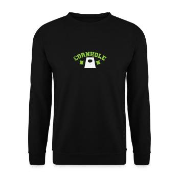 Cornhole cool hobby - Unisex Sweatshirt - black - Front - Alina (178cm) & Michal (187cm)