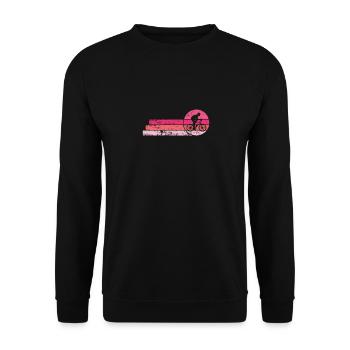 Cycling Fitness Training - Unisex Sweatshirt - black - Front - Alina (178cm) & Michal (187cm)