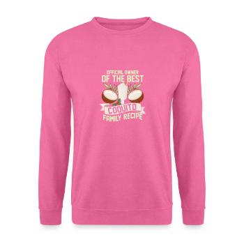 Meilleure recette de la famille Coquito Ru à la noix de portoricaine - Sweat-shirt Unisexe - rose - Devant