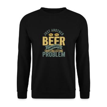 Brews and Coins: A Collector's Perfect Evening - Unisex Sweatshirt - black - Front - Alina (178cm) & Michal (187cm)