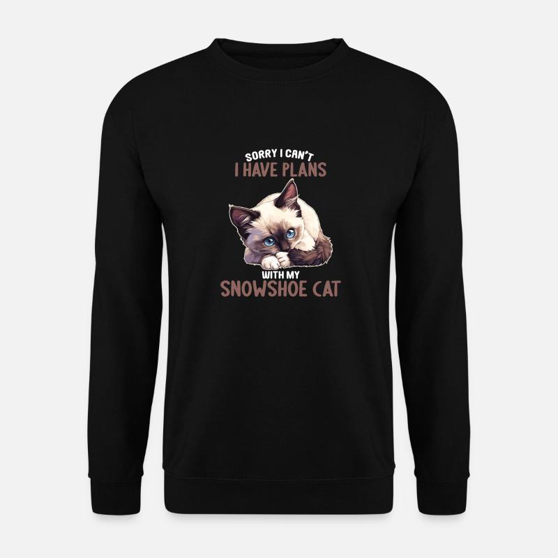 Chaton raquette Chat raquette - Sweat-shirt Unisexe - noir