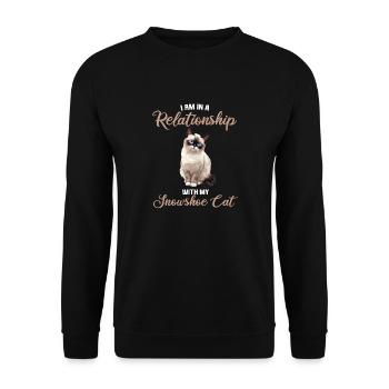 Chaton raquette Chat raquette - Sweat-shirt Unisexe - noir - Devant - Alina (178cm) & Michal (187cm)