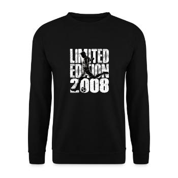 Limited Edition 2008 Limited Edition Fußball - Unisex Pullover - Schwarz - Vorne - Alina (178cm) & Michal (187cm)