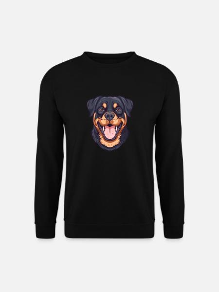 Rottweiler | Cartoon Artwork - Unisex Pullover - Schwarz
