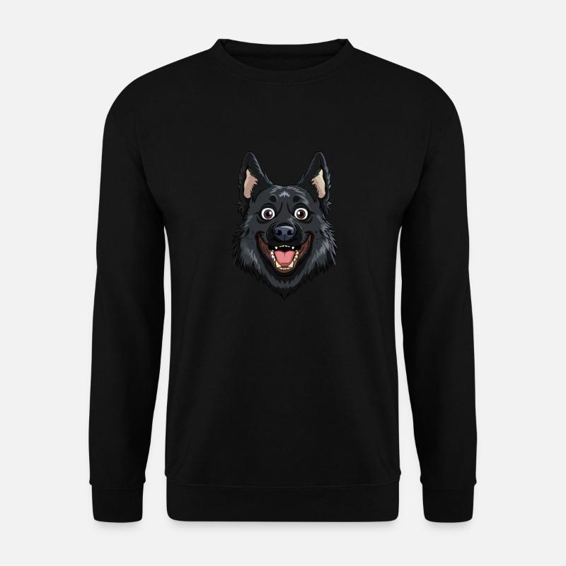 Schipperke | Cartoon Artwork - Unisex Sweatshirt - black