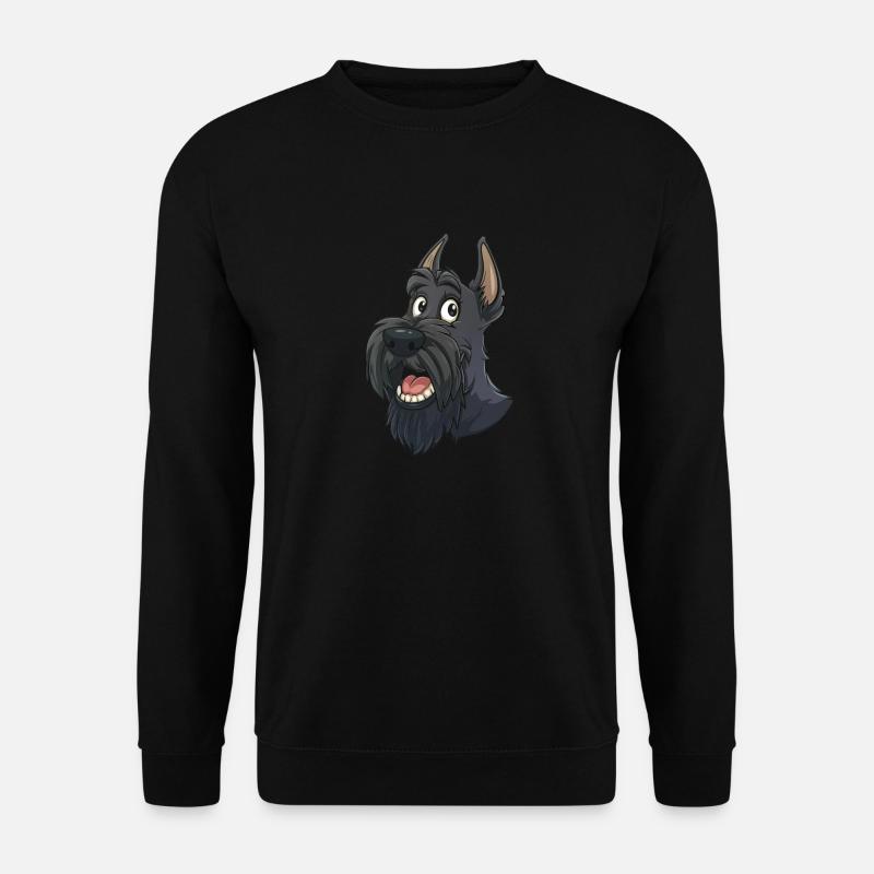 Scottish Terrier | Cartoon Artwork - Unisex Sweatshirt - black