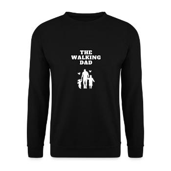 The Walking Dad 2 Kids White - Unisex Sweatshirt - black - Front - Alina (178cm) & Michal (187cm)