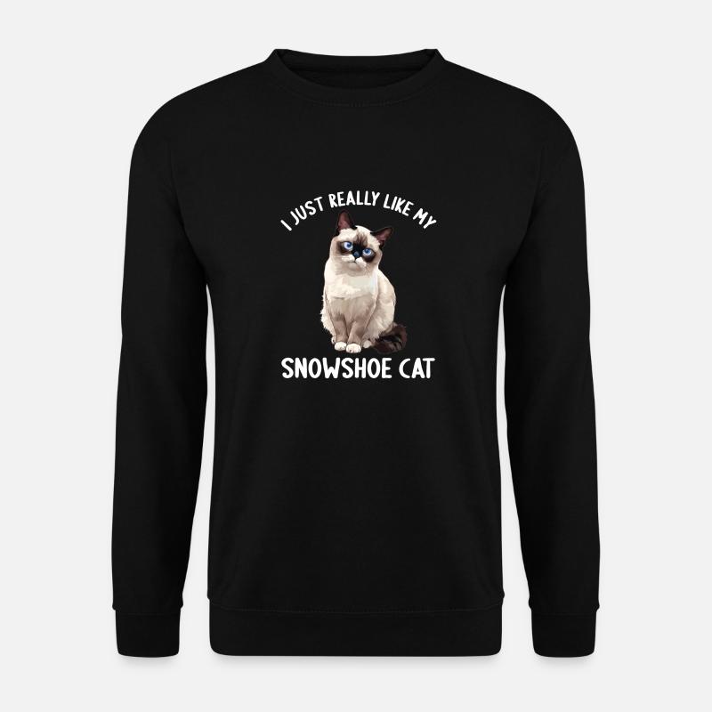 Snowshoe Kitten Snowshoe Cat - Unisex Sweatshirt - black