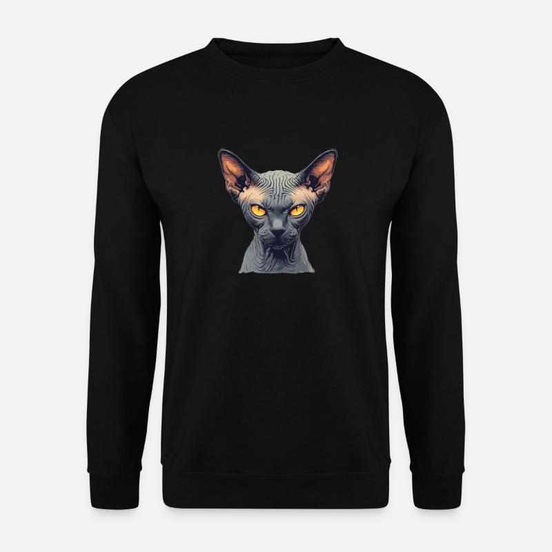 Chaton Sphynx Chat Sphynx - Sweat-shirt Unisexe - noir