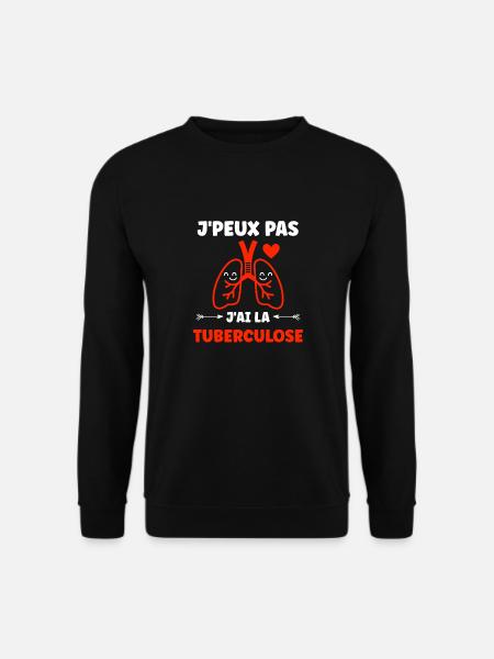 Sensibilisation à la tuberculose - Sweat-shirt Unisexe - noir