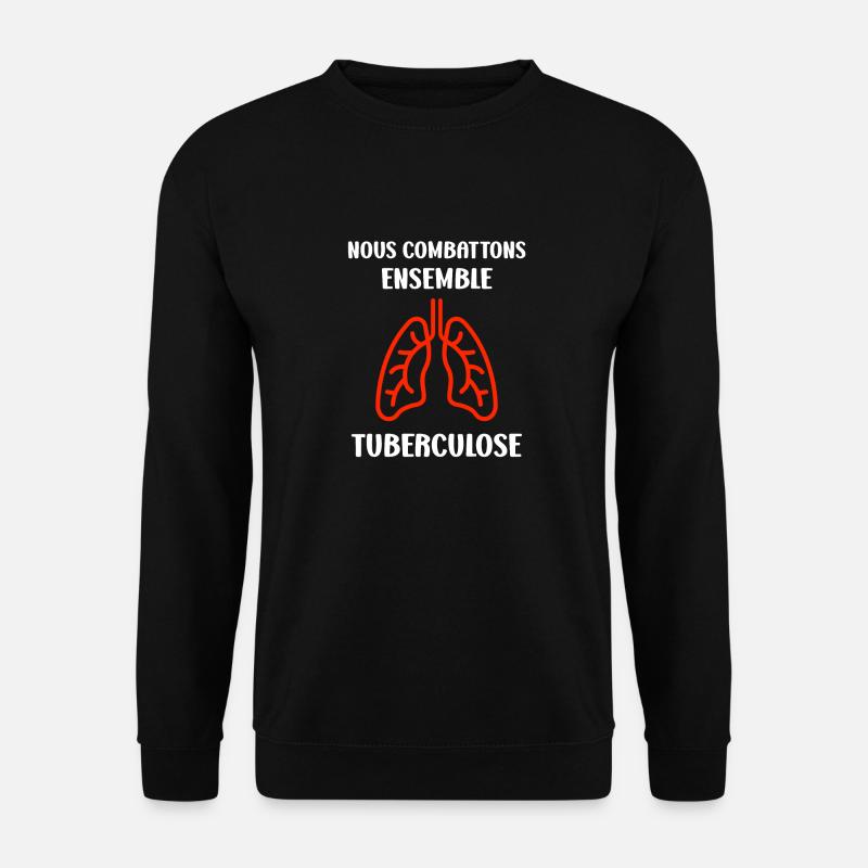 Sensibilisation à la tuberculose - Sweat-shirt Unisexe - noir