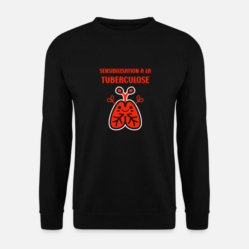Sensibilisation à la tuberculose - Sweat-shirt Unisexe - noir