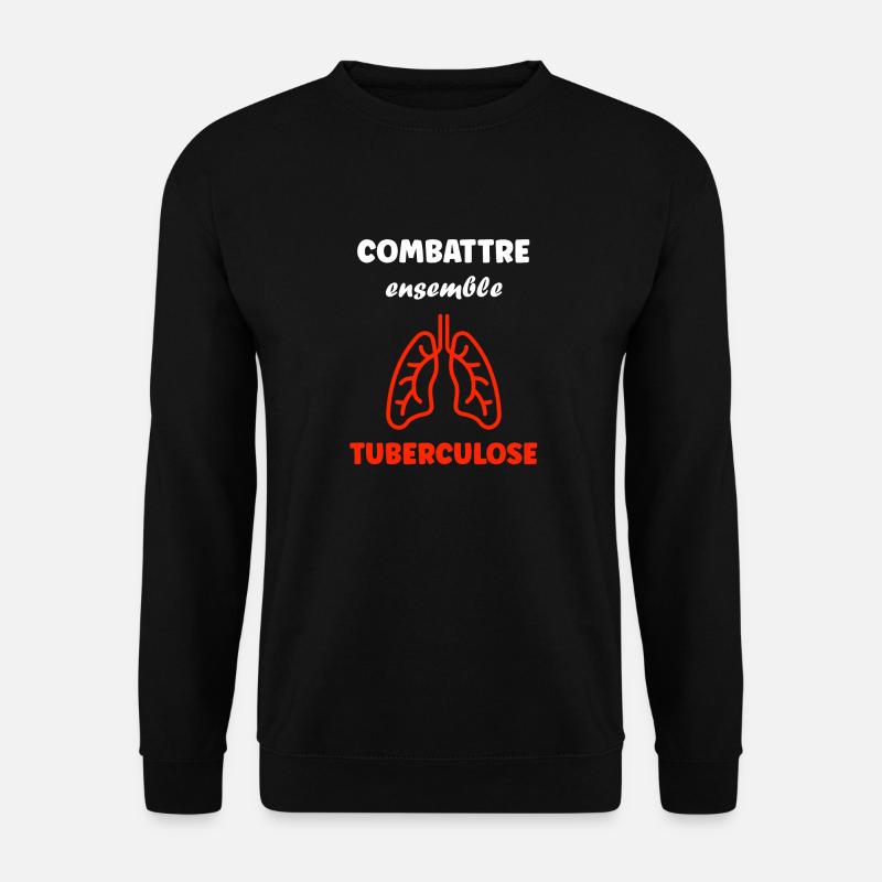 Sensibilisation à la tuberculose - Sweat-shirt Unisexe - noir