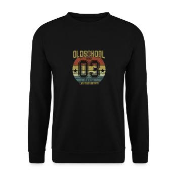 Mars 2003 - Anniversaire en mars Oldschool - Sweat-shirt Unisexe - noir - Devant - Alina (178cm) & Michal (187cm)