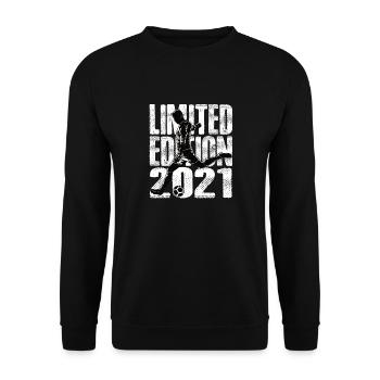 Limited Edition 2021 Limited Edition Fußball - Unisex Pullover - Schwarz - Vorne - Alina (178cm) & Michal (187cm)