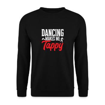 Professeur de claquettes Danseuse de claquettes Claquettes - Sweat-shirt Unisexe - noir - Devant - Alina (178cm) & Michal (187cm)
