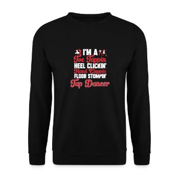 Tap Dance Teacher Tap Dancer Tap Dance - Unisex Sweatshirt - black - Front - Alina (178cm) & Michal (187cm)