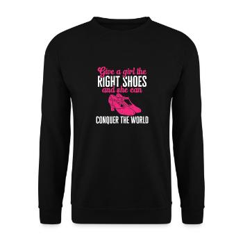Tap Dance Teacher Tap Dancer Tap Dance - Unisex Sweatshirt - black - Front - Alina (178cm) & Michal (187cm)