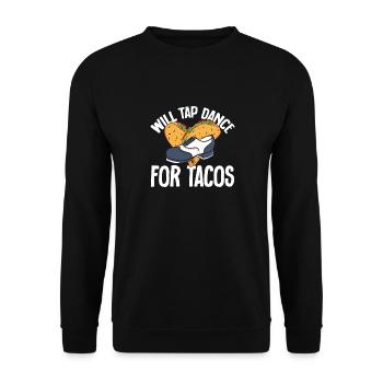 Tap Dance Teacher Tap Dancer Tap Dance - Unisex Sweatshirt - black - Front - Alina (178cm) & Michal (187cm)