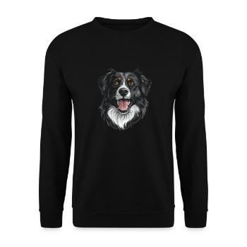 Stabyhoun | Illustration de dessin animé - Sweat-shirt Unisexe - noir - Devant - Alina (178cm) & Michal (187cm)