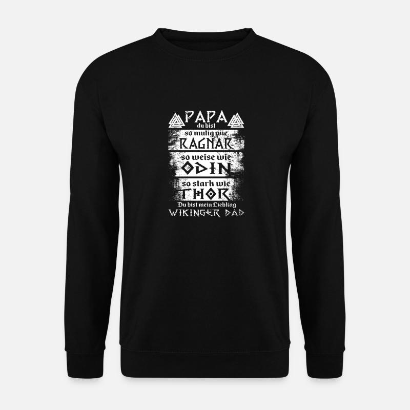 Wikinger Dad - Unisex Pullover - Schwarz