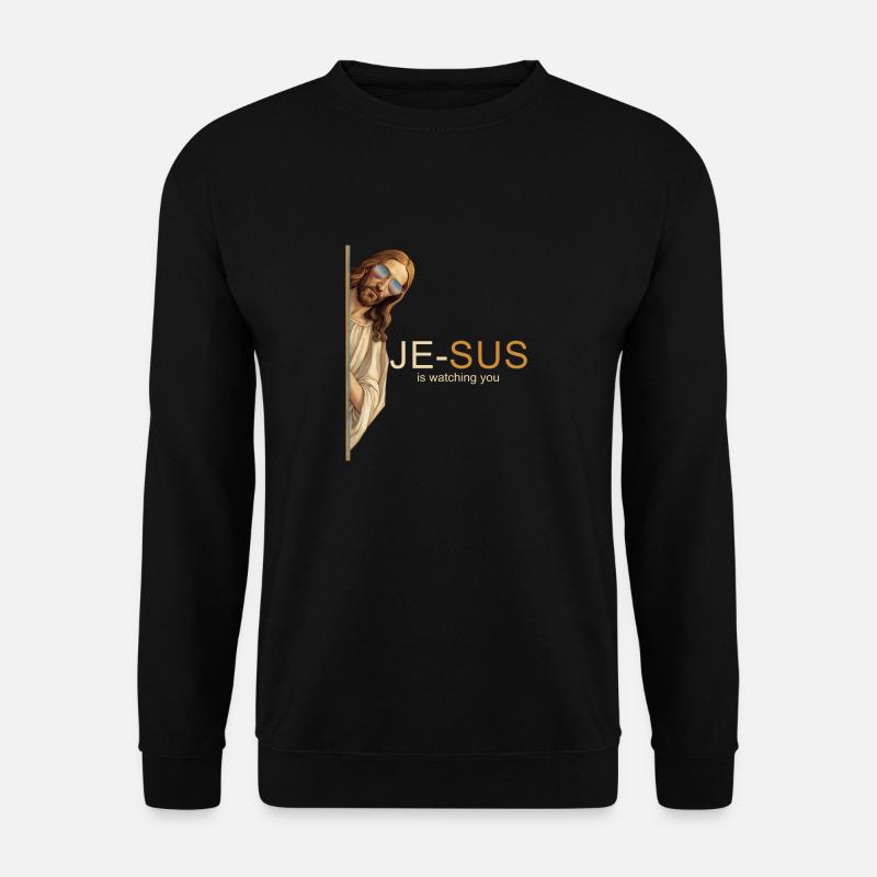 Style céleste de Jésus cool - Sweat-shirt Unisexe - noir