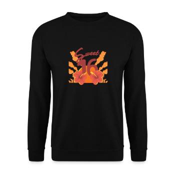 Sweet Sixteen Hawaii - Unisex Sweatshirt - black - Front - Alina (178cm) & Michal (187cm)