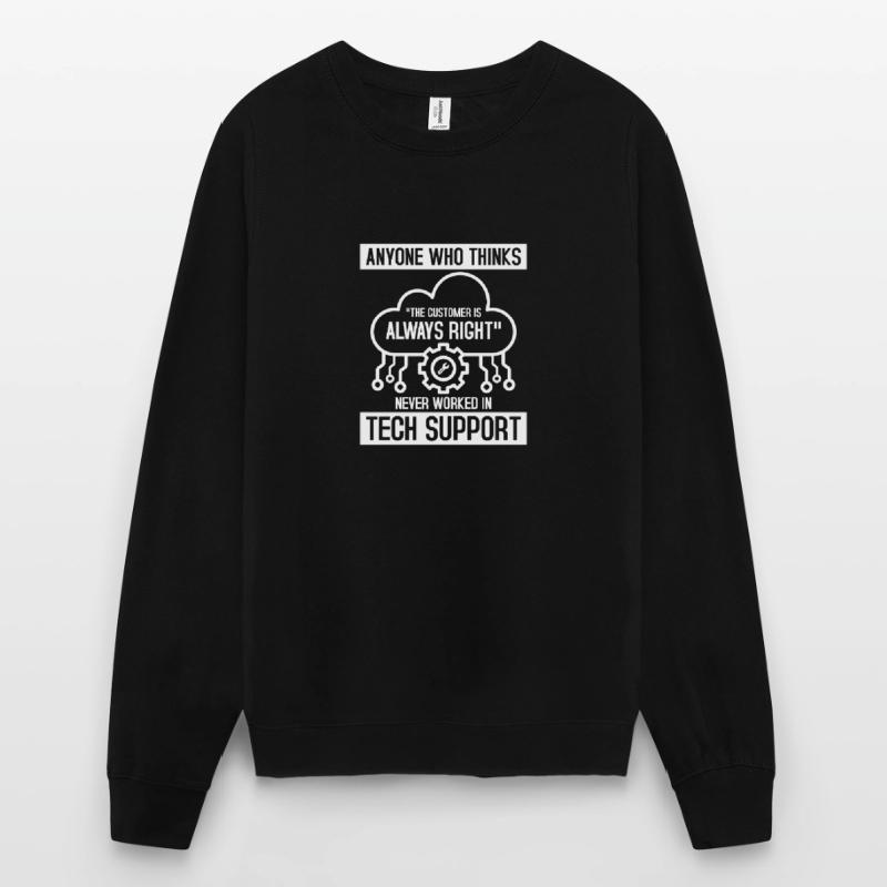 Never Worked In Tech Support Computer Tech Support Unisex Pullover