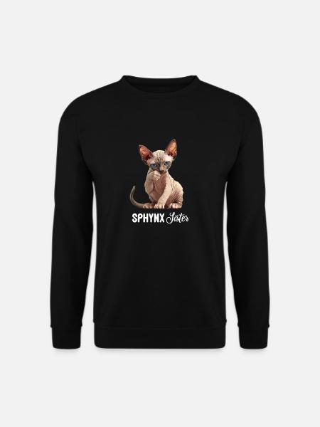 Sphynx Kätzchen Sphynx Katze - Unisex Pullover - Schwarz