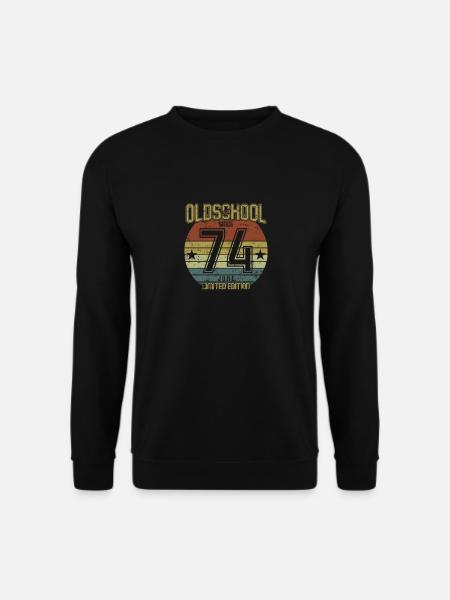 June 1974 - Geburtstag im Juni Oldschool - Unisex Pullover - Schwarz