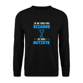 sensibilisation à l'autisme autiste - Sweat-shirt Unisexe - noir - Devant - Alina (178cm) & Michal (187cm)
