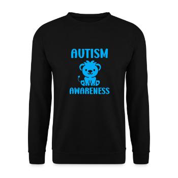 sensibilisation à l'autisme autiste - Sweat-shirt Unisexe - noir - Devant - Alina (178cm) & Michal (187cm)