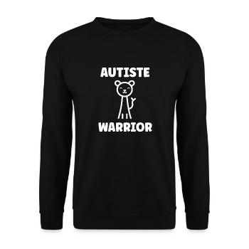 sensibilisation a l'autisme autiste - Sweat-shirt Unisexe - noir - Devant - Alina (178cm) & Michal (187cm)