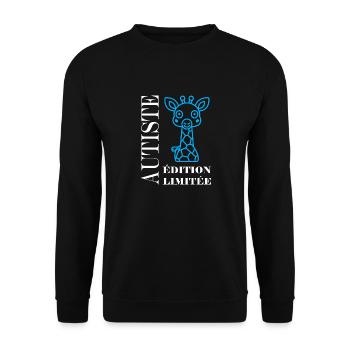 sensibilisation à l'autisme autiste - Sweat-shirt Unisexe - noir - Devant - Alina (178cm) & Michal (187cm)