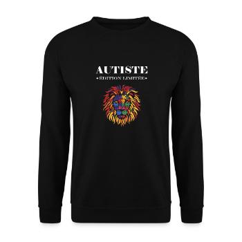 sensibilisation a l'autisme autiste - Sweat-shirt Unisexe - noir - Devant - Alina (178cm) & Michal (187cm)