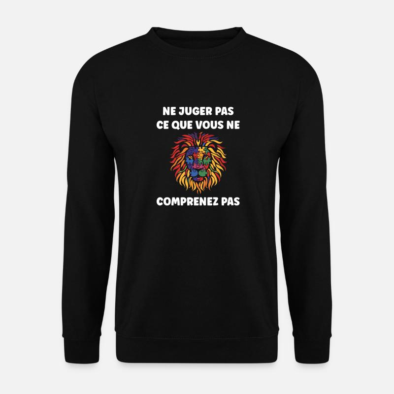 sensibilisation a l'autisme autiste - Sweat-shirt Unisexe - noir