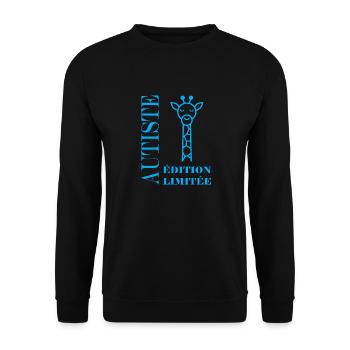 sensibilisation à l'autisme autiste - Sweat-shirt Unisexe - noir - Devant - Alina (178cm) & Michal (187cm)