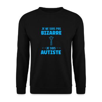 sensibilisation à l'autisme autiste - Sweat-shirt Unisexe - noir - Devant - Alina (178cm) & Michal (187cm)