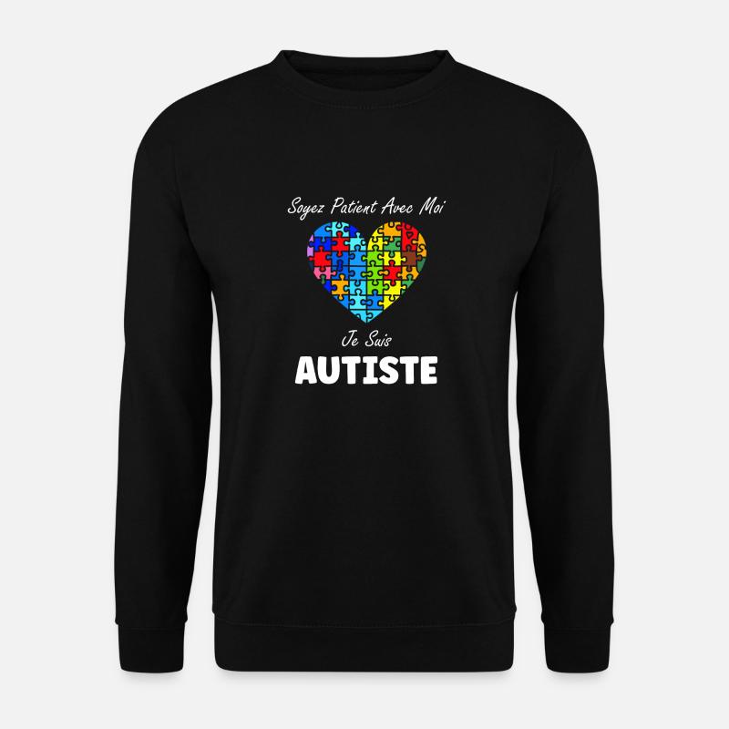 sensibilisation a l'autisme autiste - Sweat-shirt Unisexe - noir