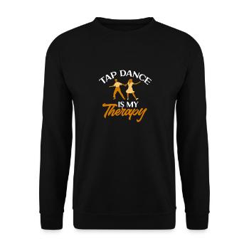 Tap Dance Teacher Tap Dancer Tap Dance - Unisex Sweatshirt - black - Front - Alina (178cm) & Michal (187cm)