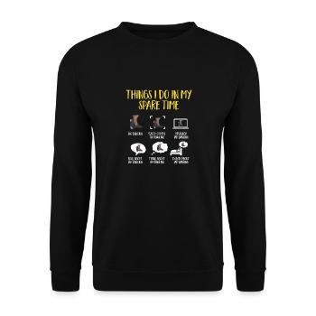 Tap Dance Teacher Tap Dancer Tap Dance - Unisex Sweatshirt - black - Front - Alina (178cm) & Michal (187cm)